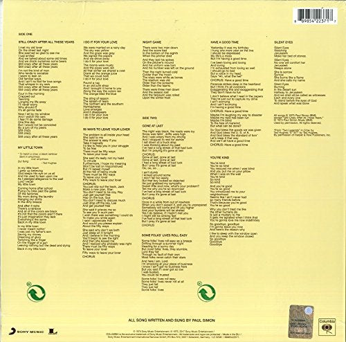 Still Crazy After All These Years, Vinyl