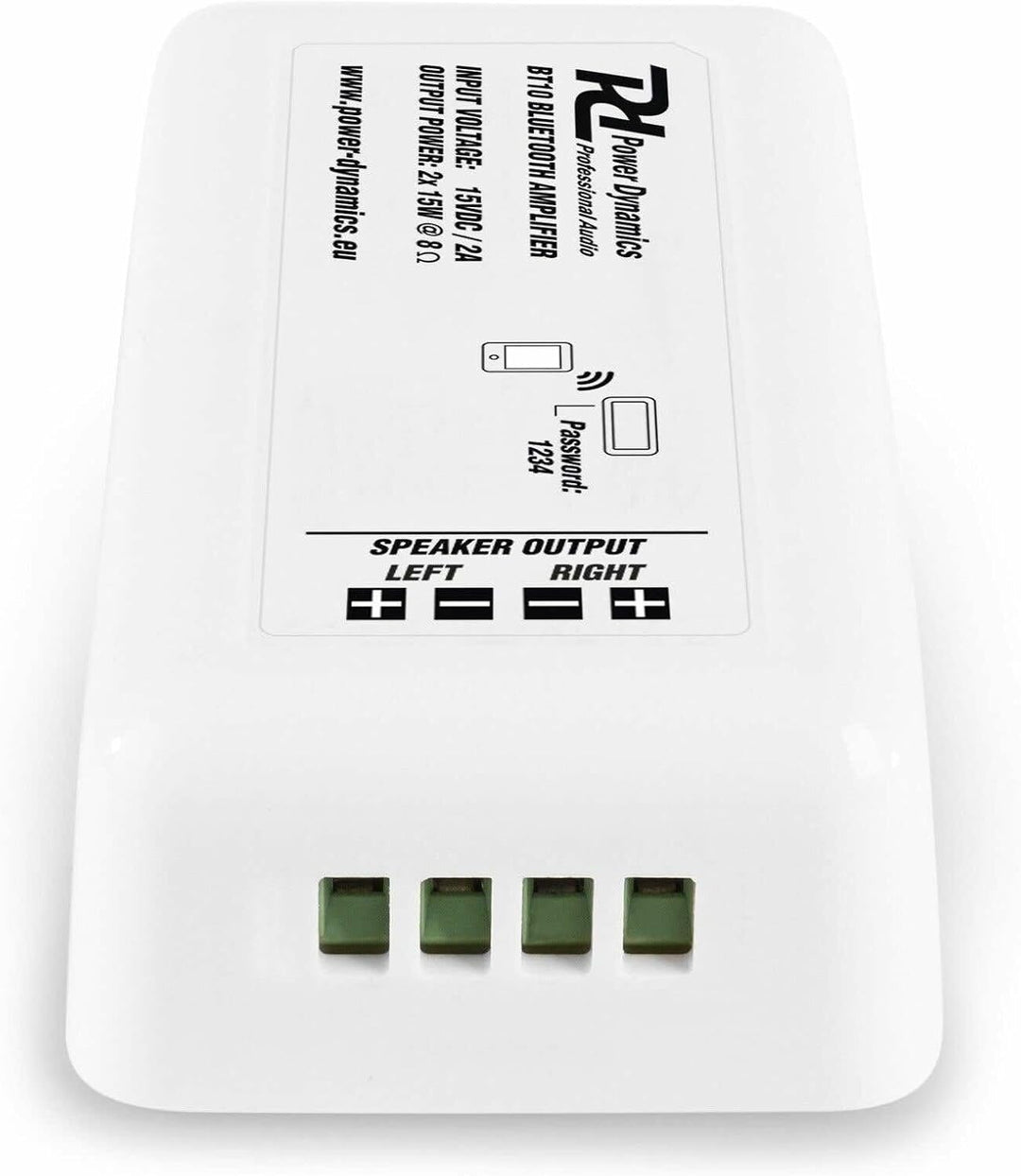 Power Dynamics BT10 Bluetooth-Einbauverstärker - 2X 15 W