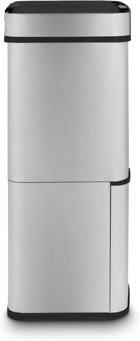 Les Collectors Mülleimer N°1010, 64 L, passend für 30–60-Liter-Säcke, 3 Fächer 42L +11L + 11L, Küche