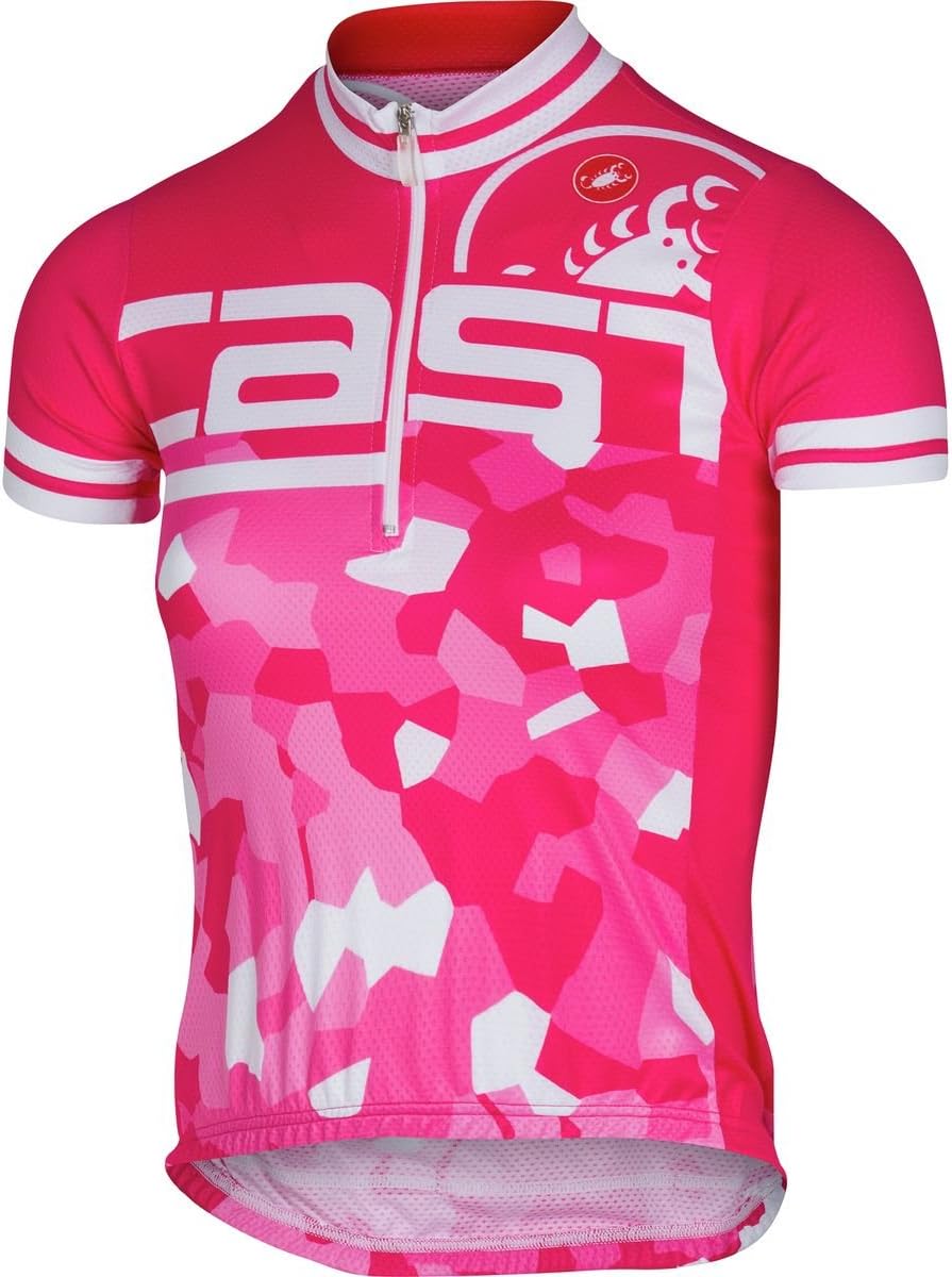 castelli Jungen Kid Jersey Bindung T-Shirt, Raspberry, 8 Jahre