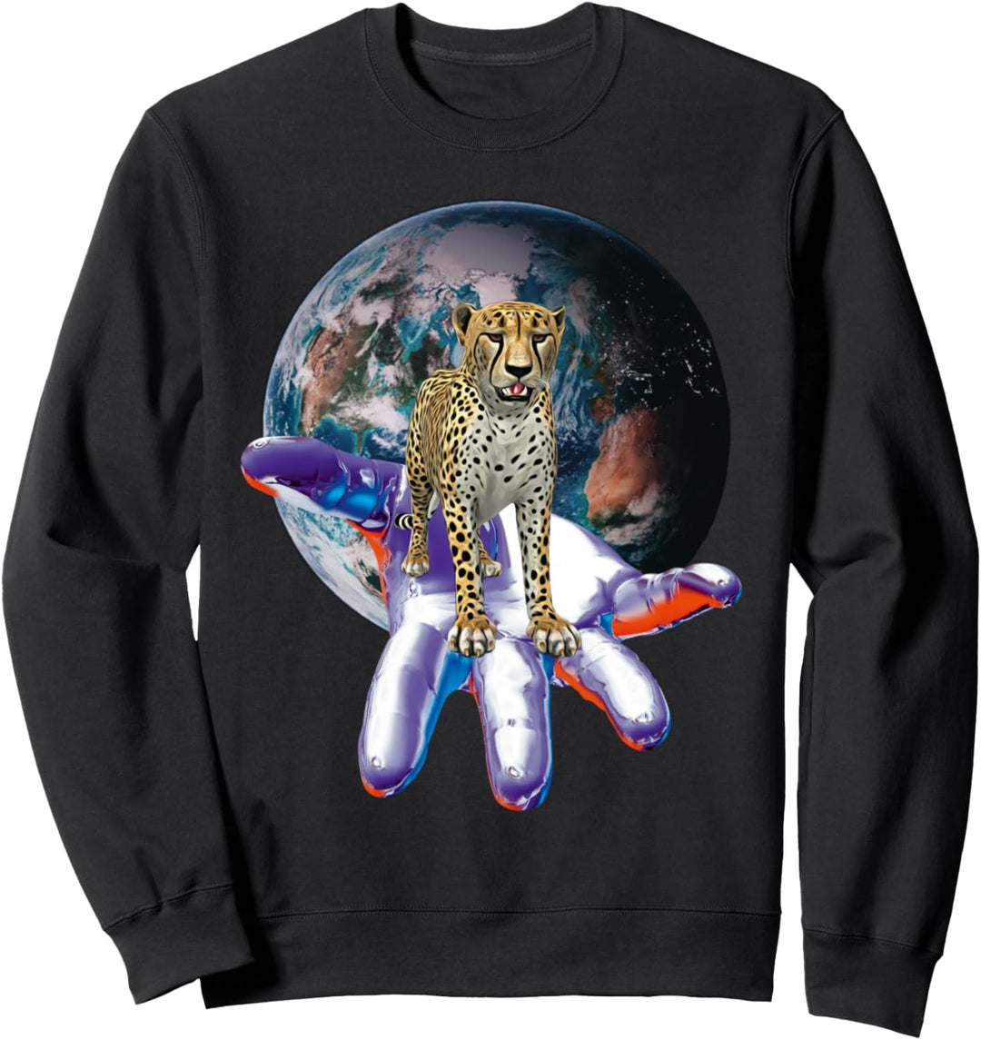 Gepard Motiv Raubkatzen Afrika Katzen Tiere Geparden Sweatshirt