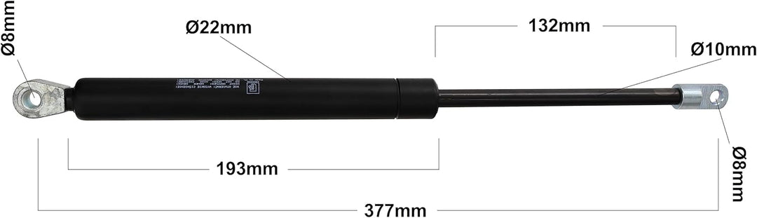 trailer parts4u Gasfeder passend für Handbremshebel f. Alko 161 251 S R Auflaufeinrichung | 820N ode