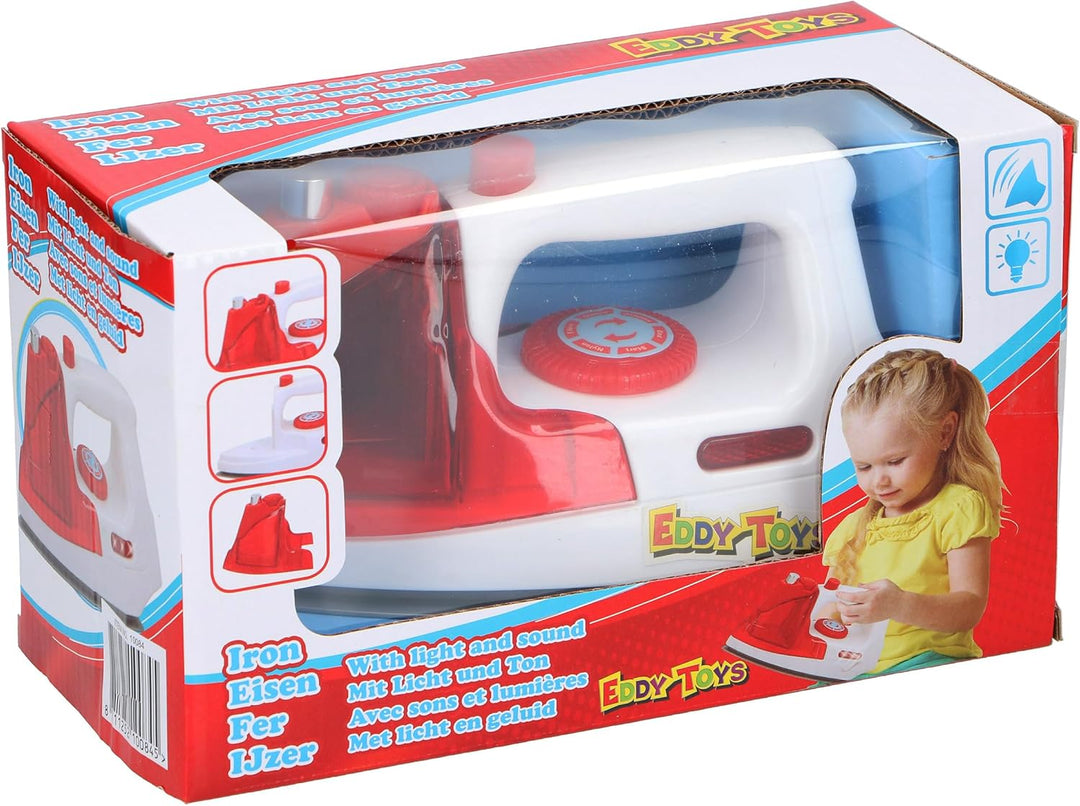 SPIELZEUG-BÜGELEISEN mit Licht und Ton Kinder Mädchen Haushalstgerät Kinderspielzeug Kinderbügeleise