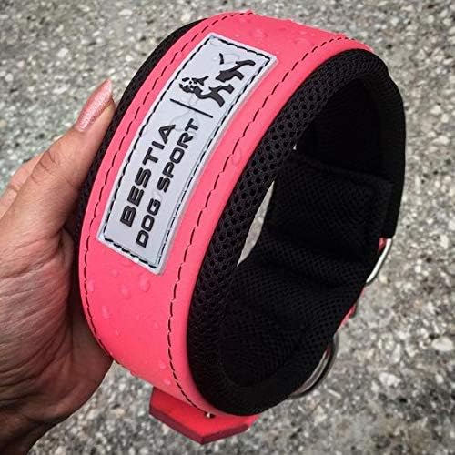 BESTIA Dog Sport Halsband ROSA XXL - von 65 cm bis 75 cm, XXL - von 65 cm bis 75 cm