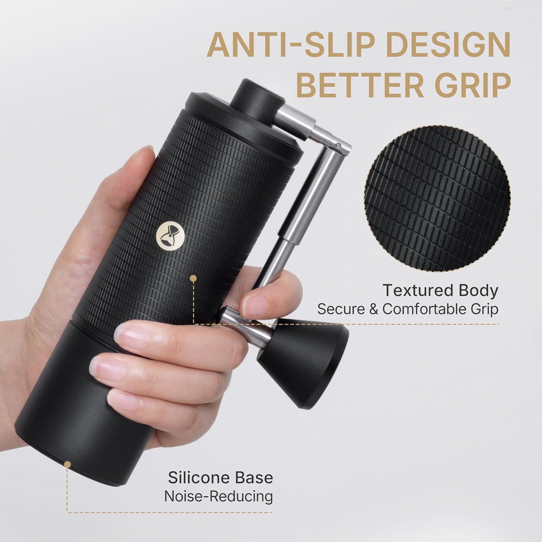 Timemore C5 ESP PRO Handkaffeemühle - 50 verstellbare Stufen, 42mm Edelstahl-Mahlwerk, Handkaffeemüh