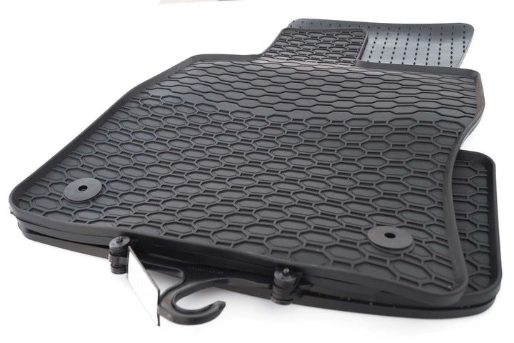 Gummimatten passend für VW Golf 7 8 Premium Gummifussmatten Gummi Fussmatten Set 4-teilig Schwarz Al