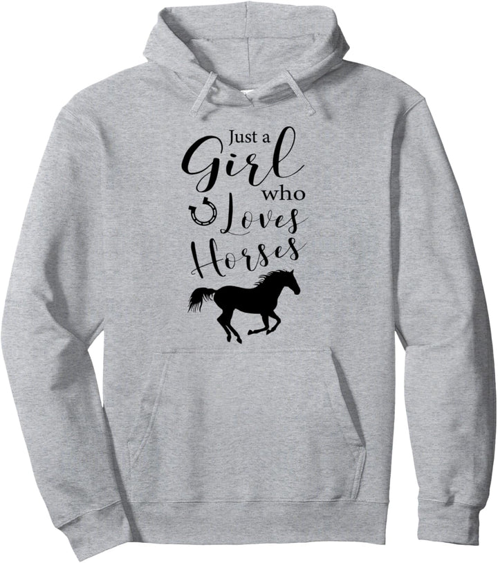 Pferde Mädchen Geschenk Pferd Reiterin Reiten Damen Kinder Pullover Hoodie