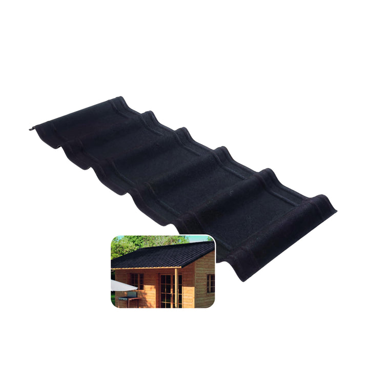 ONDUVILLA Dachplatten Bitumenwellplatten Dachsystem zum Verlegen-Dachmaterial wetterfest&langlebig–F