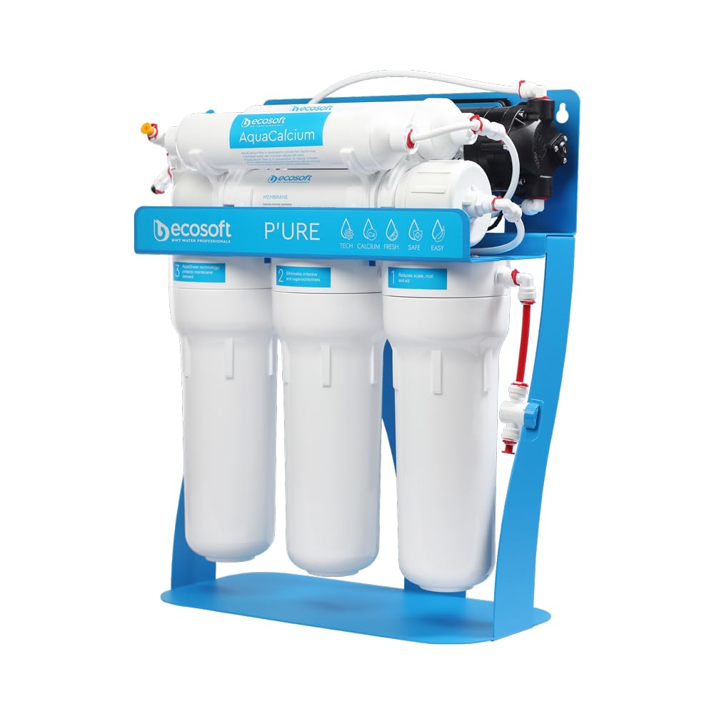 Umkehrosmoseanlage Pure Aquacalcium, Wasserfilter mit Mineralisierung (Zugabe von Calcium), Trinkwas
