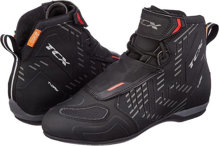TCX Herren R04d WaterproofHerren-Motorradschuhe, Wasserdicht Zertifiziert mit T-DRY-Membran, Schnürs