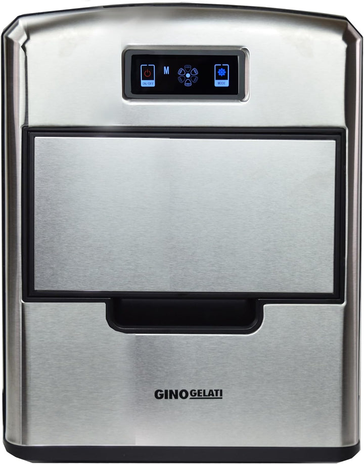 Gino Gelati GG-175W de Luxe Digitaler Edelstahl Eiswürfelbereiter Eiswürfelmaschine Icemaker