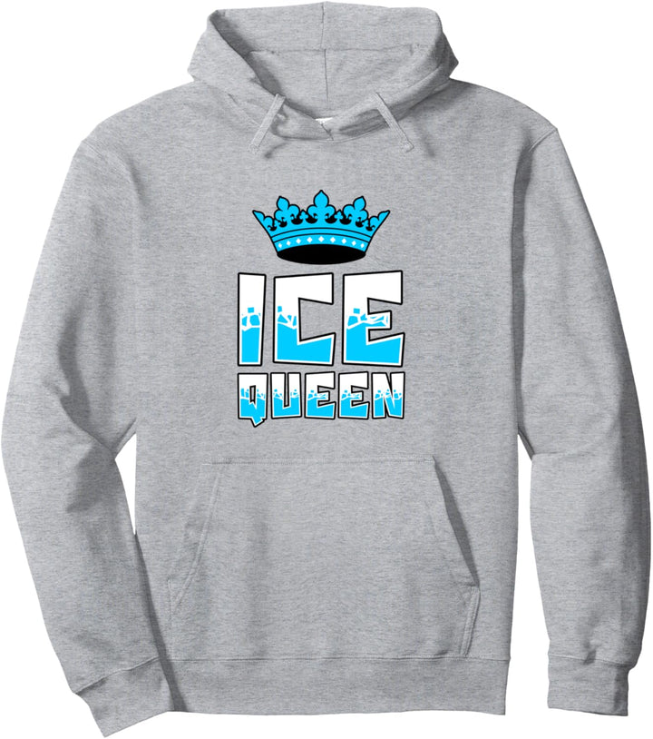 Eiskönigin Grafik, Eisfischrute für Karpfen und Hecht Pullover Hoodie