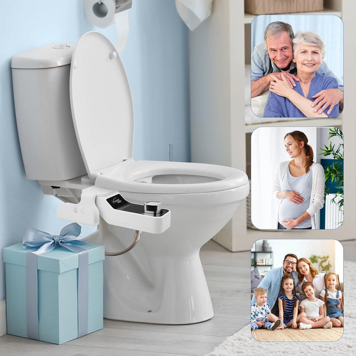 Bidet Einsatz für Toilette Nicht Elektrisch Bidet Aufsatz für Toilette mit Einziehbare Selbstreinige