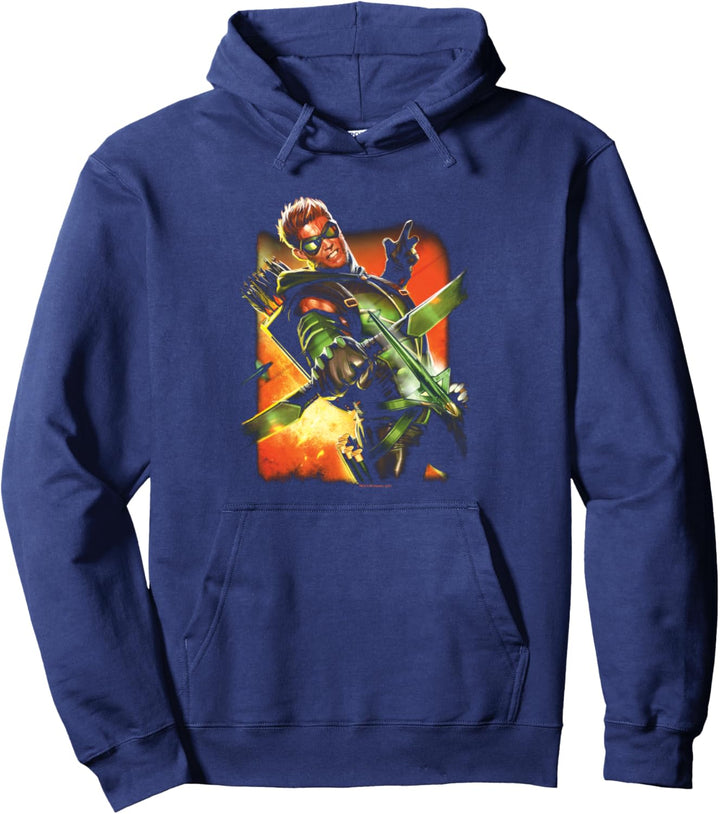 Justice League Green Arrow New 52 Cover #1 Pullover Hoodie