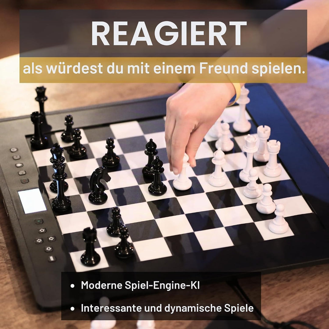 Millennium M831 The King Competition Schachcomputer – Benutzerfreundlich, für die ganze Familie & Sc