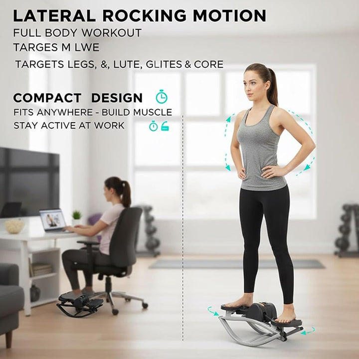 Seitlicher Rock-Stepper Trainingsgerät, 50 x 25 x 25 cm, tragbar, stossdämpfend, Seite zu Seite, Ste