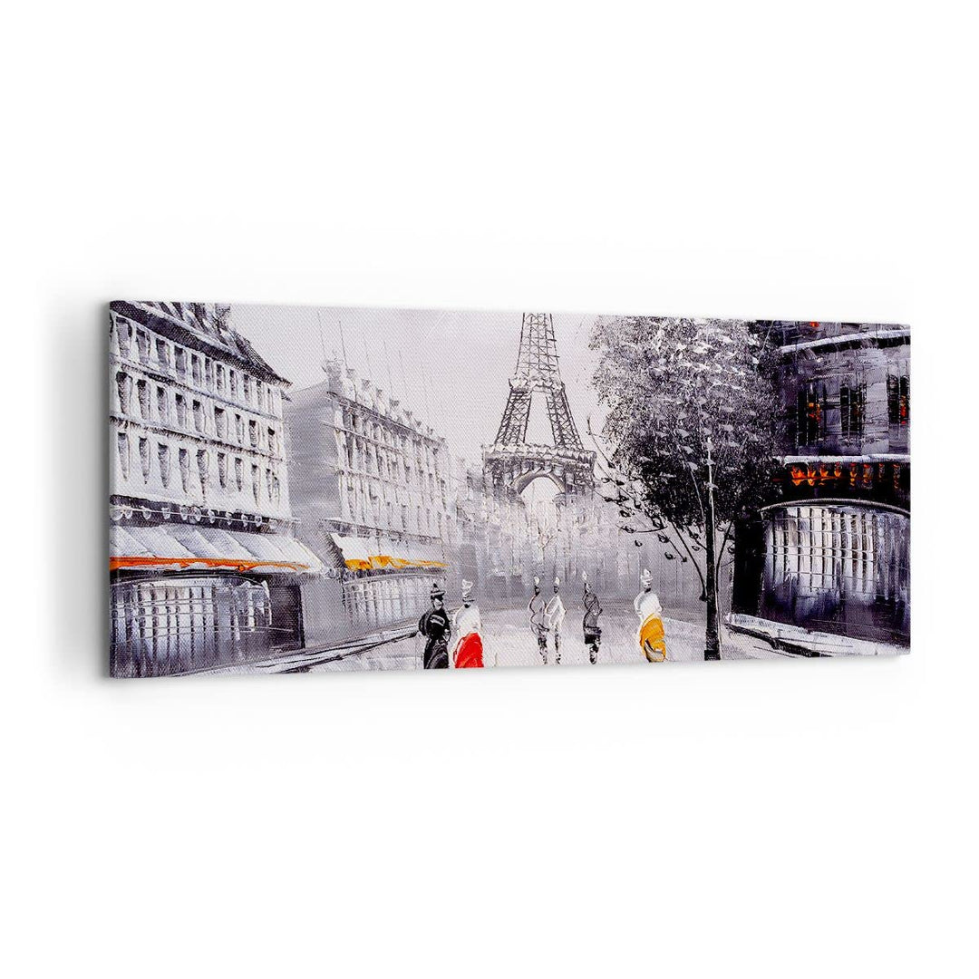 Wandbilder Dekoration Wohnzimmer Architektur Paris Eiffle Frankreich Bilder auf Leinwand 120x50cm Le