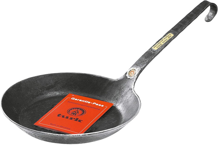 Turk 65530 Eisenpfanne aus einem Stück handgeschmiedet, 30 cm, 30 cm