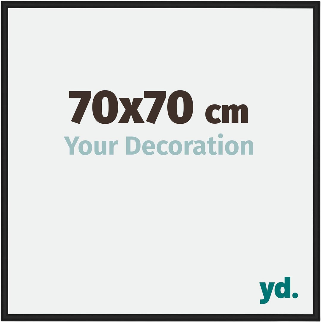 yd. Your Decoration - Bilderrahmen 70x70 cm - Bilderrahmen aus Aluminium mit Acrylglas - Antireflex