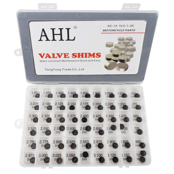 AHL 10.00mm 55pcs 1.85-3.2mm ventil shim ventile einstellen für 530 2008 2009 2010 2011