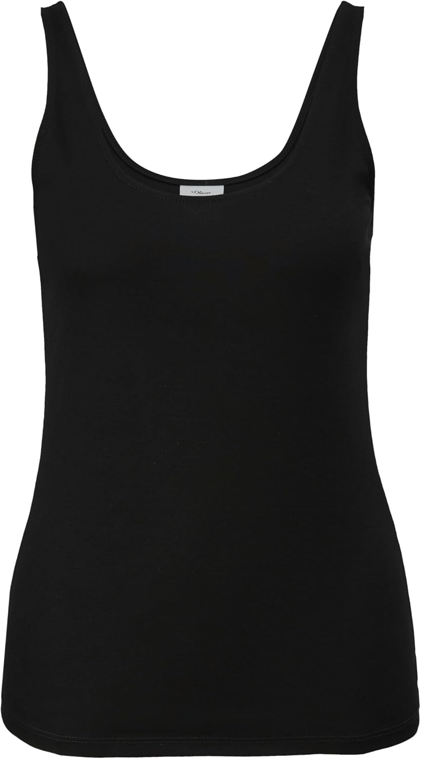 s.Oliver BLACK LABEL Damen 2135831 T-Shirt 42 Schwarz 9999, 42 Schwarz 9999