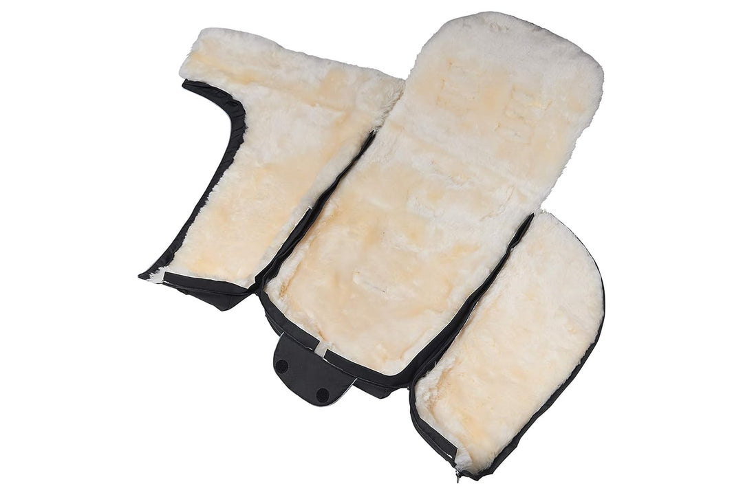 Fellhof 108303 Lammfell Fusssack Cortina, Oeko-TEX® Standard 100 Zertifiziert, 45x97 cm, Wind- und w