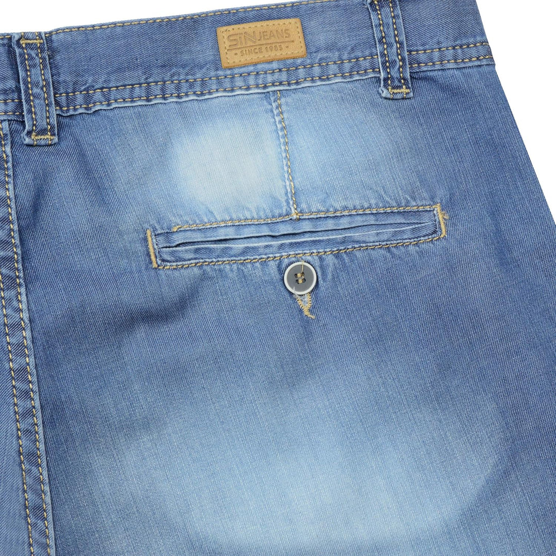 Stanley Denim Herren Jeans Shorts 22742 - Blau 29W Blau, 29W Blau