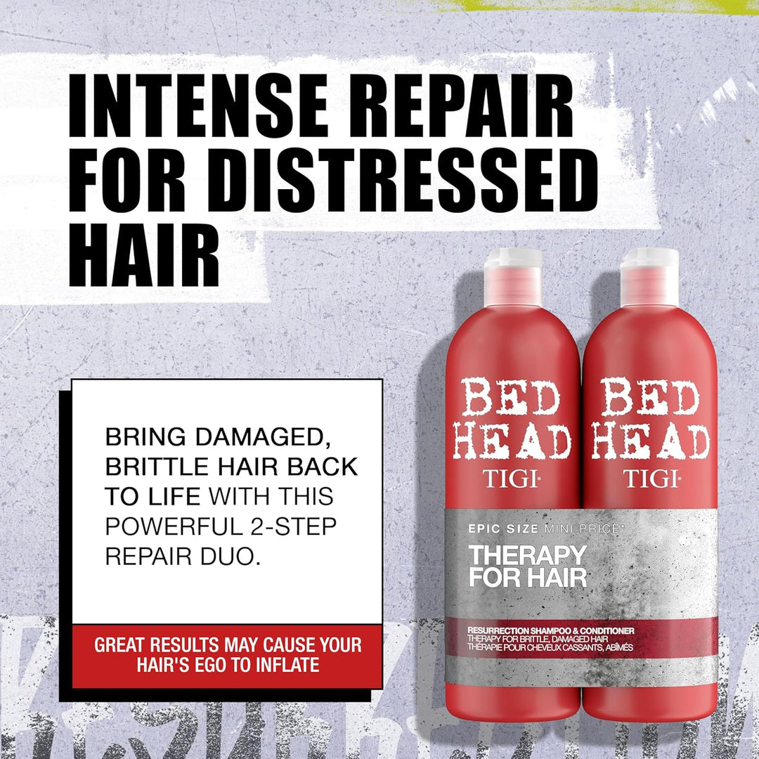 Bed Head by TIGI | Resurrection Shampoo und Conditioner Set | Haarpflege für sprödes und strapaziert