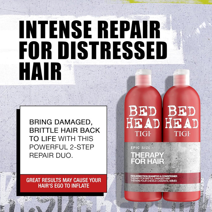 Bed Head by TIGI | Resurrection Shampoo und Conditioner Set | Haarpflege für sprödes und strapaziert
