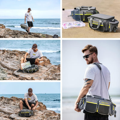 Gonex Angeltasche, Wasserabweisende Aufbewahrungstasche aus Polyestermaterial mit gepolstertem Schul