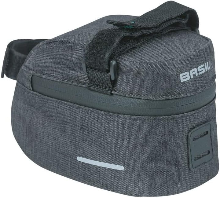 Basil Discovery 365D Satteltasche – 1 Liter – kompakt – wasserabweisend – Schwarz 1 Liter Schwarz, 1