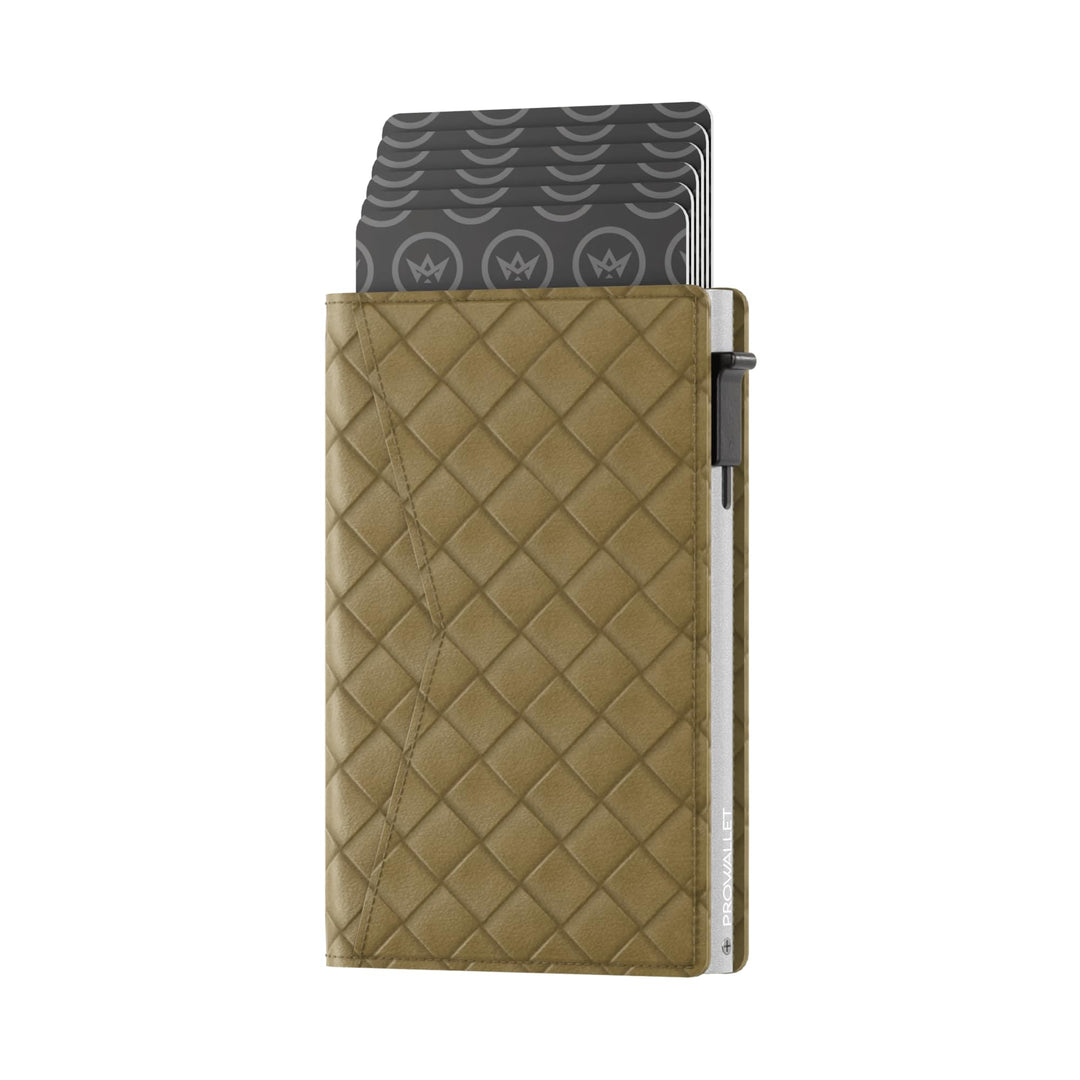 ProWallet Slim 6,7cm, 10,5cm, 1,4cm Grün Gewebt, 6,7cm, 10,5cm, 1,4cm Grün Gewebt