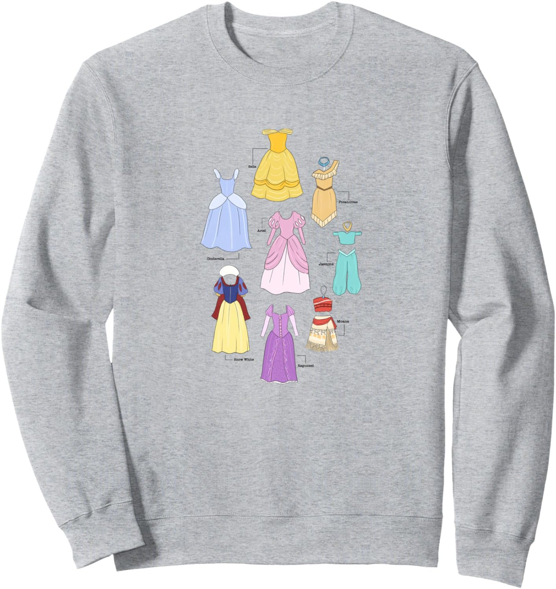 Disney Princess Textbook Dresses Sweatshirt