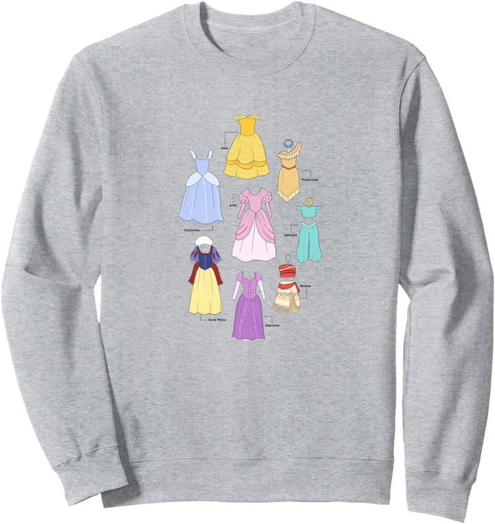 Disney Princess Textbook Dresses Sweatshirt