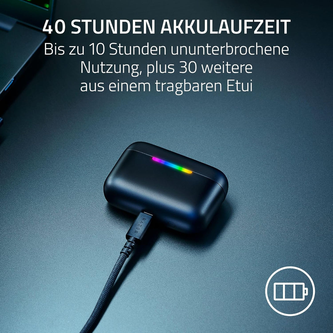 Razer Hammerhead V3 HyperSpeed - Kabellose Multiplattform Gaming-Ohrhörer - ANC Aktive Geräuschunter