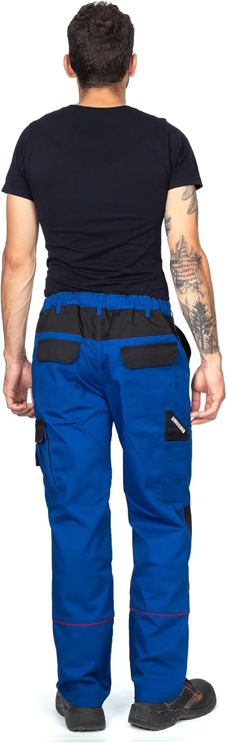 DINOZAVR Fortum Lange Herren-Arbeitshose - Männer Cargo-Bundhose mit Knietaschen - Königsblau EU62 6