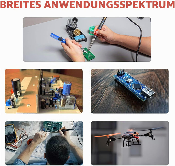 YIHUA 928D-III Lötkolben Set 110W digitales Lötset Temperaturstabilisierungsfunktion mit 3 Lötspitze