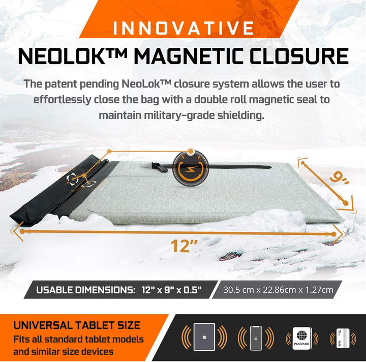 Mission Darkness Dry Shield Faraday Tablet-Hülle // wasserdichte Tasche mit HF-Abschirmung für Table