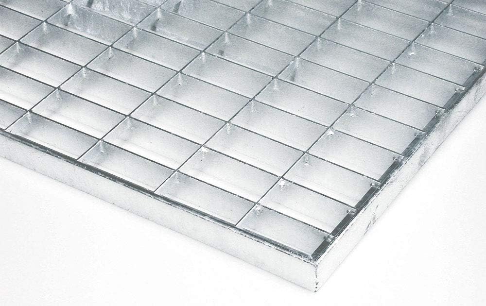 ID matt 4060 _ L Gitter Metall Teppich Fussmatte Stahl verzinkt grau 60 x 40 x 2 cm