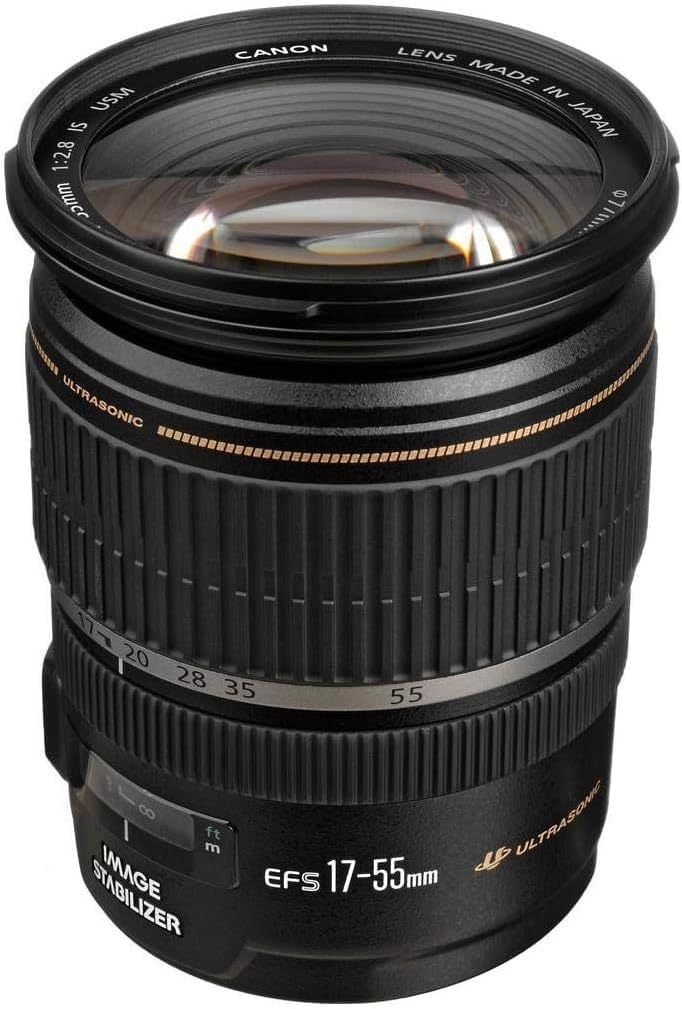 Canon EF-S 17-55mm F2.8 IS USM Objektiv (77mm Filtergewinde) schwarz Standardausführung Single, Stan