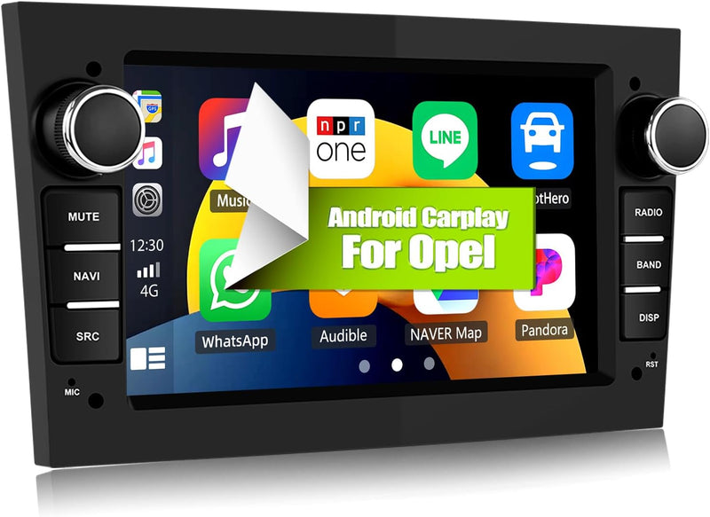 [2+64G] CAMECHO Android 13 Autoradio für Opel Corsa d/Astra h/Zafira b/Meriva/Vivaro mit Carplay/And