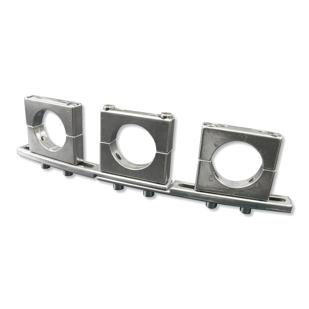 A.S.-SAT ALU-Schielhalter 3-Fach, Universal Multifeedschiene für Satspiegel