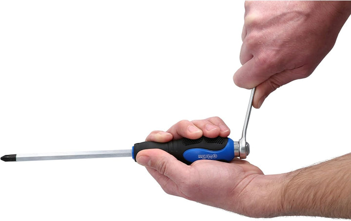 BRILLIANT TOOLS BT034012 Schraubendreher-Satz mit Schlagkappe, 12-tlg [Powered by KS TOOLS]