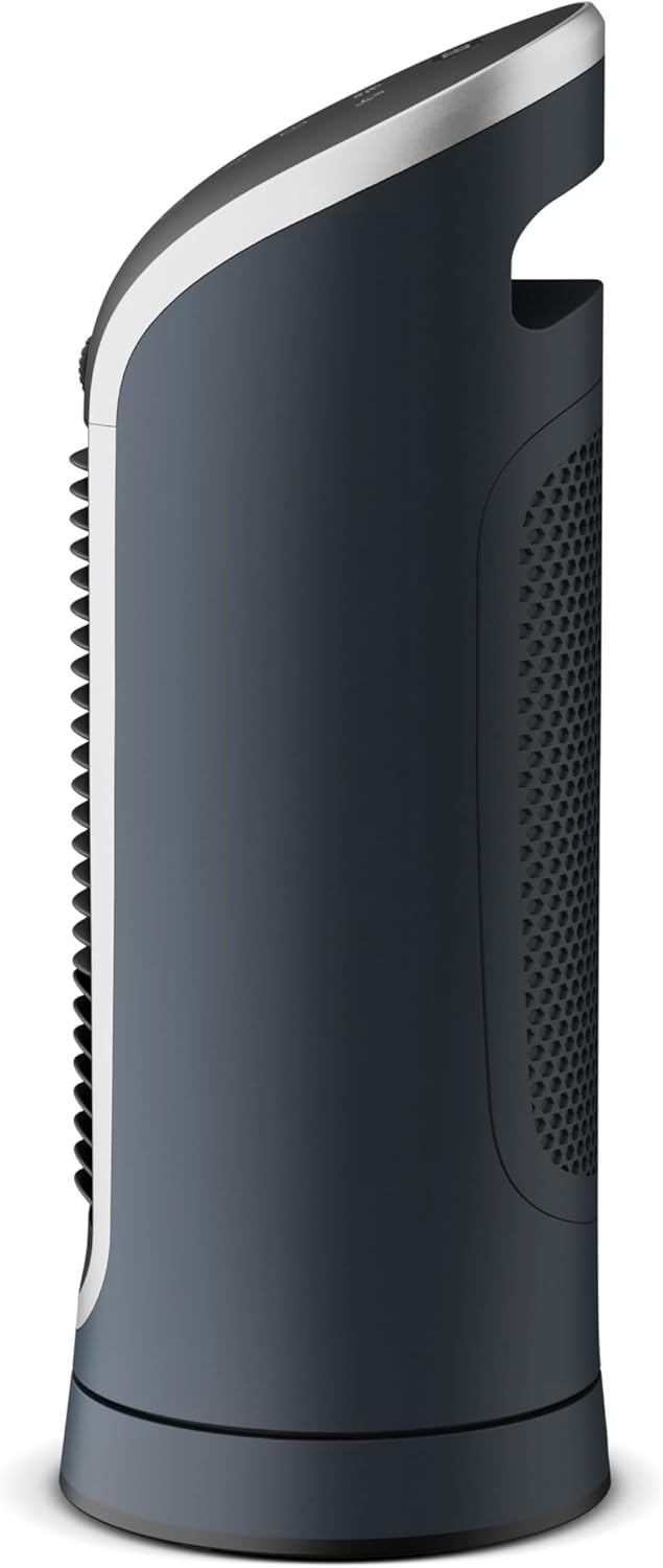 Rowenta Eole Compact Turmventilator, Schwarz, VU6220F0 Turmventilator Tisch - 6 Geschwindigkeitsstuf