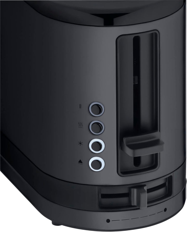 WMF KÜCHENminis Langschlitztoaster, Deep Black Design, 2-Scheiben-Toaster, Kompakt, Für 2 XXL-Toasts