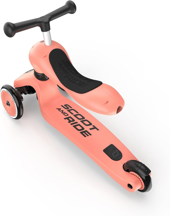Scoot & Ride Unisex – Babys Highwaykick 1 Kickboard mit Sitz