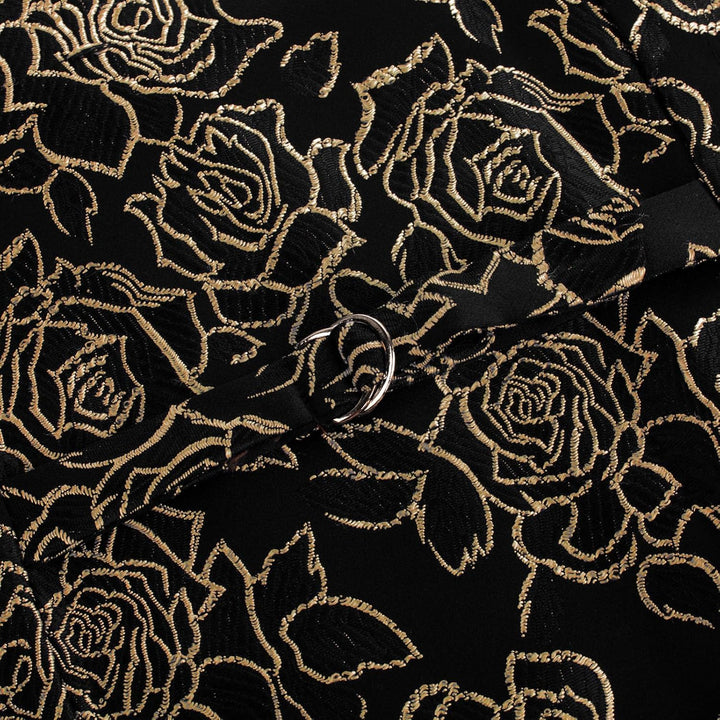 Belle Poque Damen Weste mit Gebogenes Revers V-Ausschnitt Karierte Weste mit Zwei Taschen Geometrisc