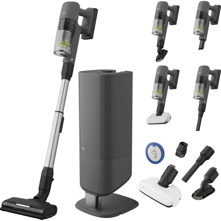 AEG ULTIMATE 7000 GEN2 Akku‑Staubsauger, Leicht, Leistungsstark, All‑in‑One Station f. Hygienische S