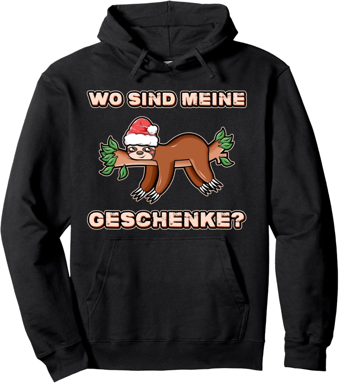 Christmas Faultier Lustiges Xmas süsser Faultiere Weihnachten Pullover Hoodie