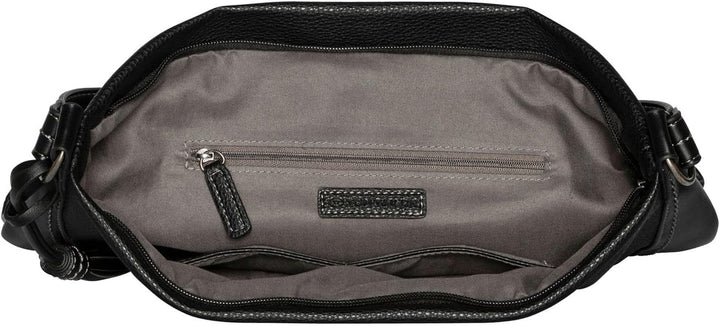 TOM TAILOR bags Isa Damen Hobo Bag Schultertasche Beige Einheitsgrösse Schwarz, Einheitsgrösse Schwa